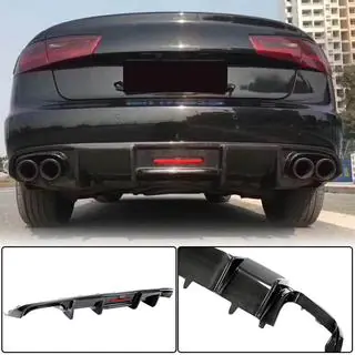 Achterbumper diffuser carbon (voor Base 2014-2018) foto 1