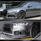 Audi A6 C7 2011–2017 Frontsplitters voor voorbumper (voor RS6, 4 stuks, carbon) foto 4