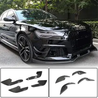 Frontsplitters voor voorbumper (voor RS6, 4 stuks, carbon) foto 1