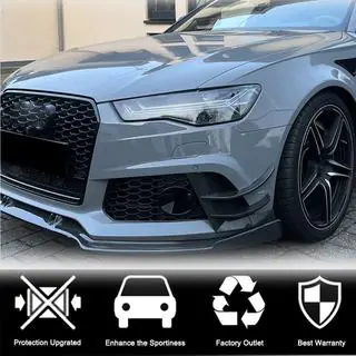 Frontsplitters voor voorbumper (voor RS6, 4 stuks, carbon) foto 2