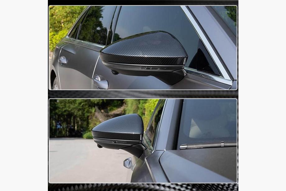 Audi A6 C8 2018–2025 Vervanging van spiegelkappen LHD (carbon) V2 Foto 3