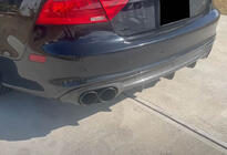 Audi A7 2010–2018 Achterbumper diffuser V2 (voor S-Line, 2010-2014, carbon) foto 4