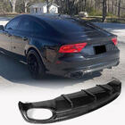 Audi A7 2010–2018 Achterbumper diffuser V1 (voor S-Line, 2010-2014, kunststof) foto 1