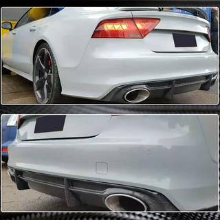 Achterbumper diffuser V3 (voor S-Line, 2010-2014, carbon) foto 4
