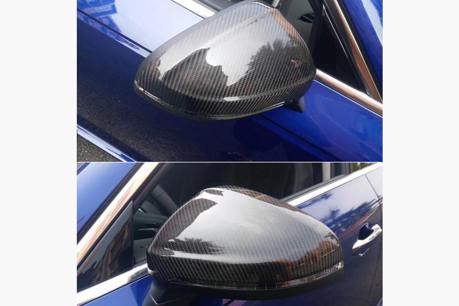 Audi A4 B9 2015–2024 Spiegelkappen V2 (2015-2019, Carbon) Foto 2