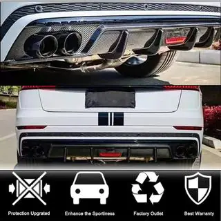 Achterbumper diffuser (carbon) foto 2