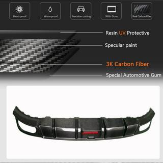 Achterbumper diffuser (carbon) Audi Q8 2018– foto 3