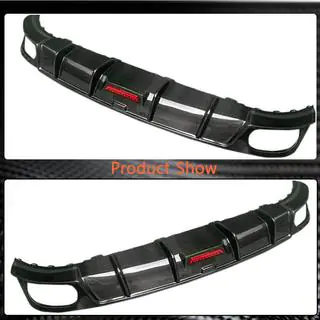 Achterbumper diffuser (carbon) foto 4