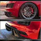 Audi R8 2015– Achterbumper diffuser V1 (2015-2020, Carbon) foto 3
