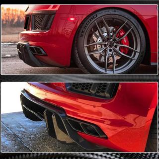 Achterbumper diffuser V1 (2015-2020, Carbon) foto 3