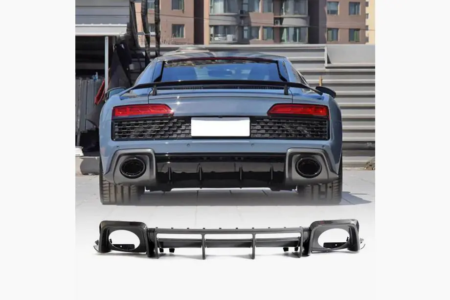 Audi R8 2015– Achterbumper diffuser V2 (voor Spyder 2020+, carbon) Image