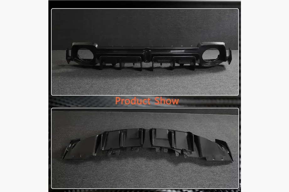 Achterbumper diffuser V1 (voor Spyder 2020+, carbon) foto 3
