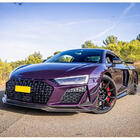 Audi R8 2015– Frontbumperlip Lip V2 (2023+, carbon) foto 3
