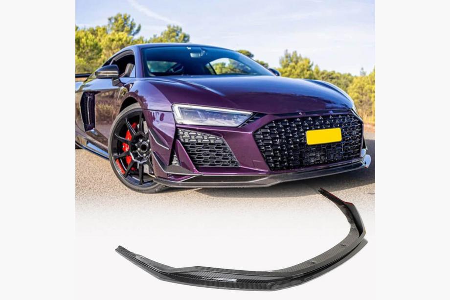 Audi R8 2015– Frontbumperlip Lip V2 (2023+, carbon) Image