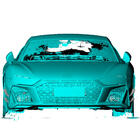 Audi R8 2015– Front bumper lip V1 (2023+, carbon) foto 3