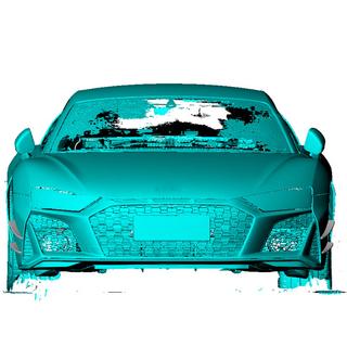 Front bumper lip V1 (2023+, carbon) foto 3