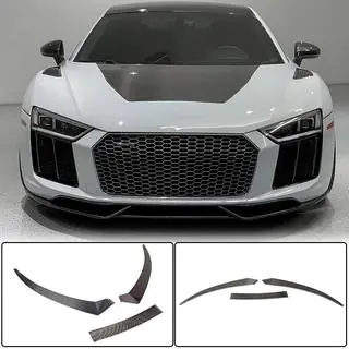 Voorbumper lip spoiler Lip V1 (2015-2020, Carbon) foto 1