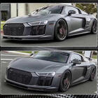 Audi R8 2015– Voorbumper lip Lip V2 (2015-2020, Carbon) foto 4