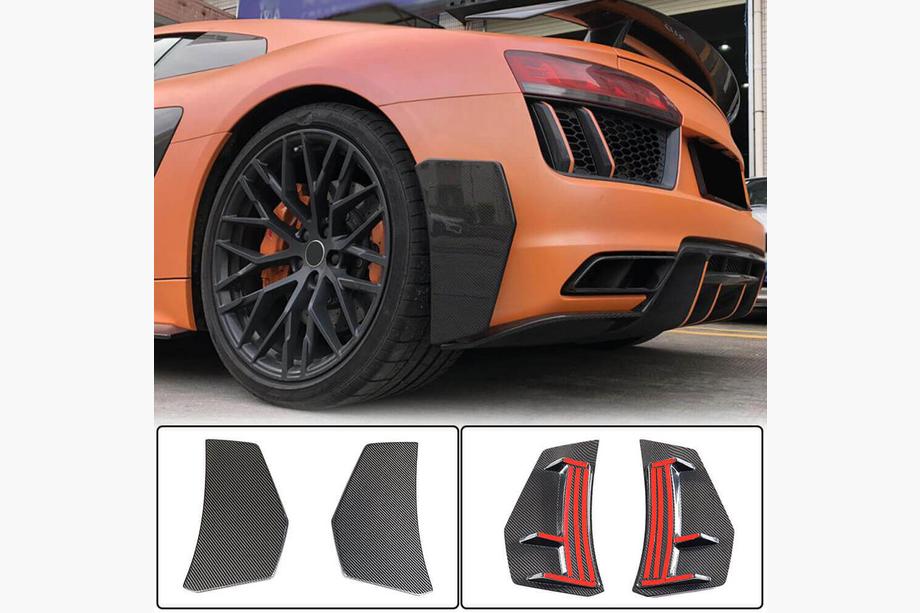 Audi R8 2015– Achterbumper splitters V1 (2015-2020, Carbon) Image
