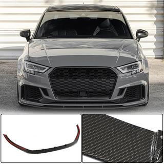 Voorbumper lip spoiler V5 (voor RS3 Sedan 2017-2020, carbon) foto 1