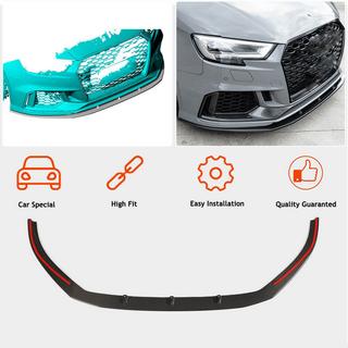 Voorbumper lip spoiler V5 (voor RS3 Sedan 2017-2020, carbon) foto 2