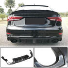 Audi A3 2012–2020 Achterbumperdiffuser met LED remlicht V2 (voor RS3 2017-2019, carbon) foto 1