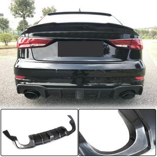 Achterbumperdiffuser met LED remlicht V2 (voor RS3 2017-2019, carbon) Audi A3 2012–2020 foto 1