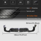Audi A3 2012–2020 Achterbumper diffuser (carbon) (met LED remlicht) V2 foto 5