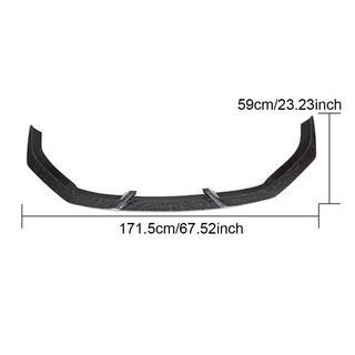 V4 voorbumper splitter (voor RS3 Sedan 2017-2020, carbon) foto 2