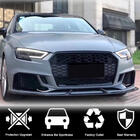 Audi A3 2012–2020 Voorbumper lip V3 (voor RS3 Sedan 2017-2020, carbon) foto 2