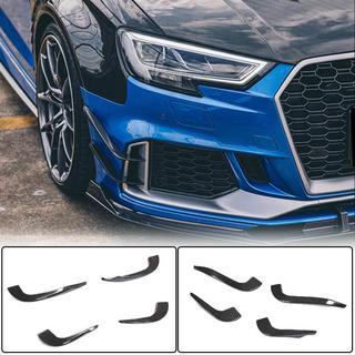 Frontbumper lip V2 (voor RS3 Sedan 2017-2020, carbon) foto 1