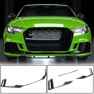 Frontbumper lipspoiler V1 (voor RS3 Sedan 2017-2020, carbon) Audi A3 2012–2020 foto 1