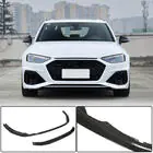 Audi A4 B9 2015–2024 Voorbumper lipspoiler Lip V2 (voor RS4 Avant 2019-2021, carbon) foto 1