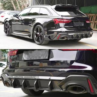 Achterbumper diffuser (voor RS6, carbon) foto 2