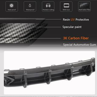 Achterbumper diffuser (voor RS6, carbon) foto 3