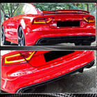 Audi A7 2010–2018 Achterbumper diffuser (carbon) foto 4