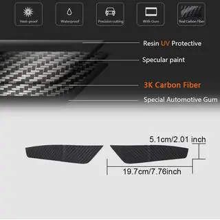 Afdekkappen voor de luchtinlaten in de voorbumper V2 (voor RS7 2018-2022, Dry Carbon) foto 4
