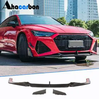 Voorbumper lipspoiler Lip V2 (voor RS7, droog carbon) foto 1