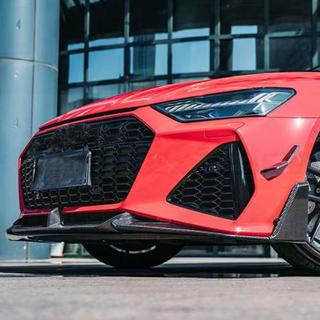Voorbumper lipspoiler Lip V2 (voor RS7, droog carbon) foto 2