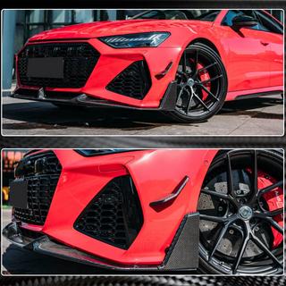 Voorbumper lipspoiler Lip V2 (voor RS7, droog carbon) foto 4