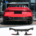 Audi A7 2018– Achterbumper diffuser (voor RS7 2018-2022, dry carbon) foto 1