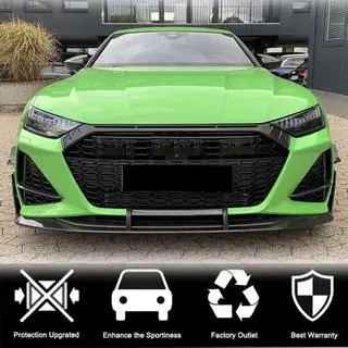 Voorbumper lip spoiler Lip V1 (voor RS7 2018-2022, dry carbon) foto 3