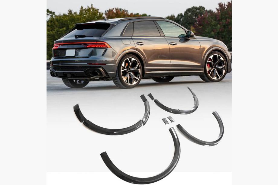 Audi Q8 2018– Wielkastlijsten (2021-2024, Carbon) Foto 1