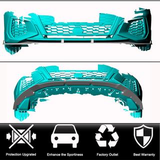 Voorbumper lipspoiler Lip (voor S-Line Sedan 2020-2023, carbon) foto 2