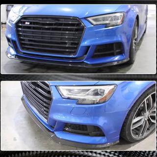 Lipspoiler voorbumper Lip V5 (voor S-Line Sedan 2017-2020, carbon) Audi A3 2012–2020 foto 4