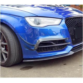 Voorbumper lipspoiler (voor S-Line Sedan 2012-2016, carbon) Audi A3 2012–2020 foto 2