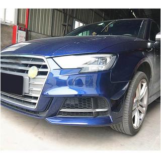 Frontbumper lip (voor S-Line Sedan 2017-2020, carbon) Audi A3 2012–2020 foto 2