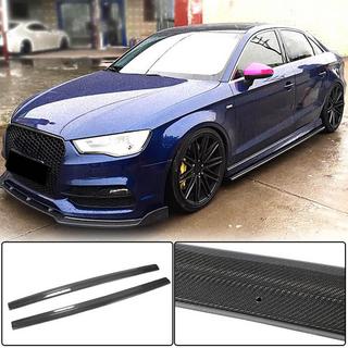 Sideskirts V3 (voor S-Line Sedan, carbon) Audi A3 2012–2020 foto 2