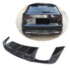 Audi A3 2012–2020 Achterbumper diffuser V1 (voor S-Line HB 2012-2016, Carbon) foto 1