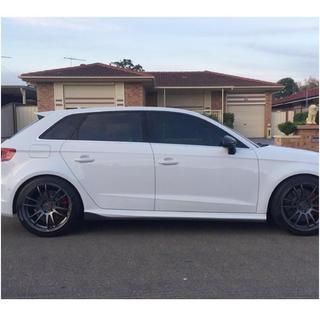 Sideskirts (voor S-Line HB 2012-2016, carbon) Audi A3 2012–2020 foto 3